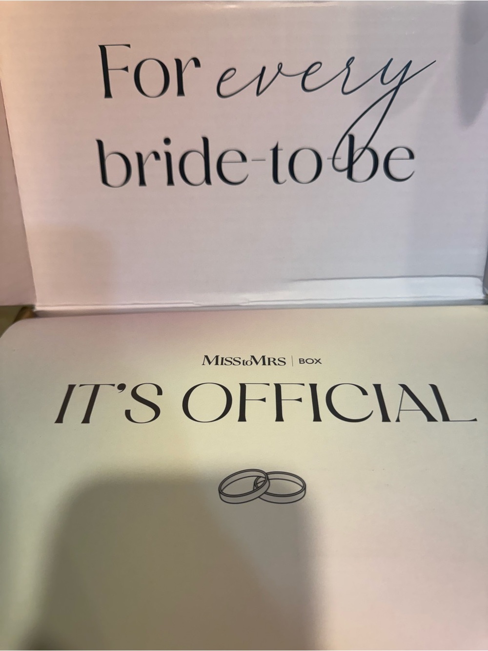 It’s Official Miss To Mrs Box